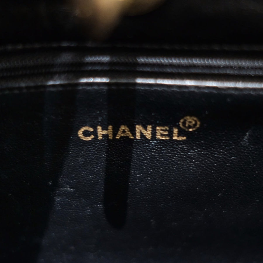 Chanel vintage CC lambskin chain tote bag