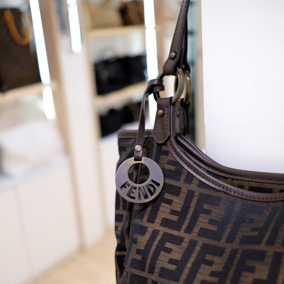 Fendi zucca canvas tote bag