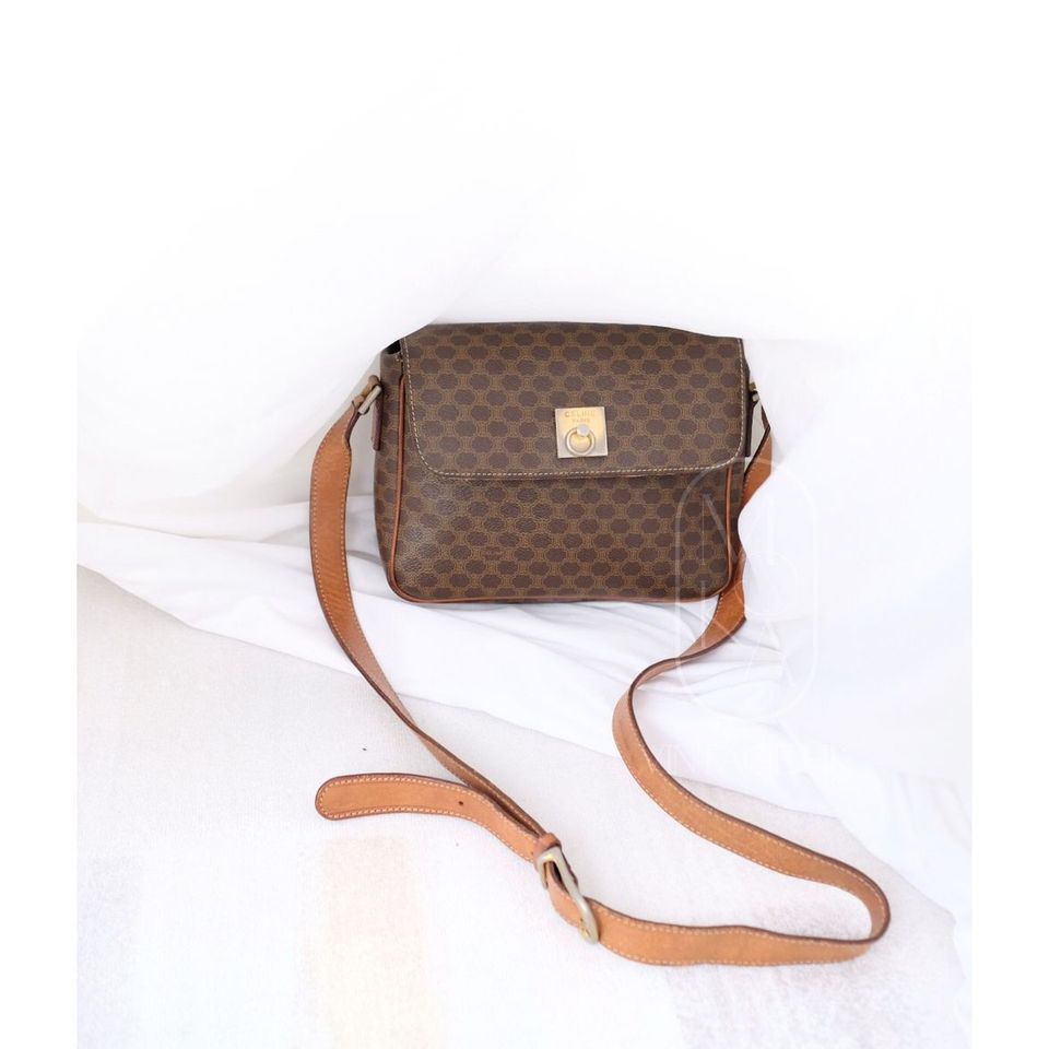 Celine vintage macadam shoulder bag