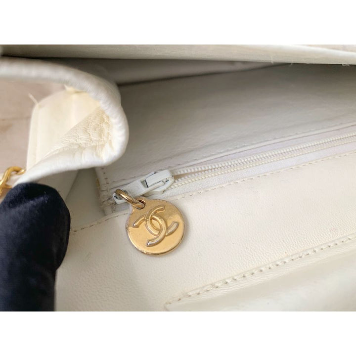 Chanel vintage quilted single flap bag