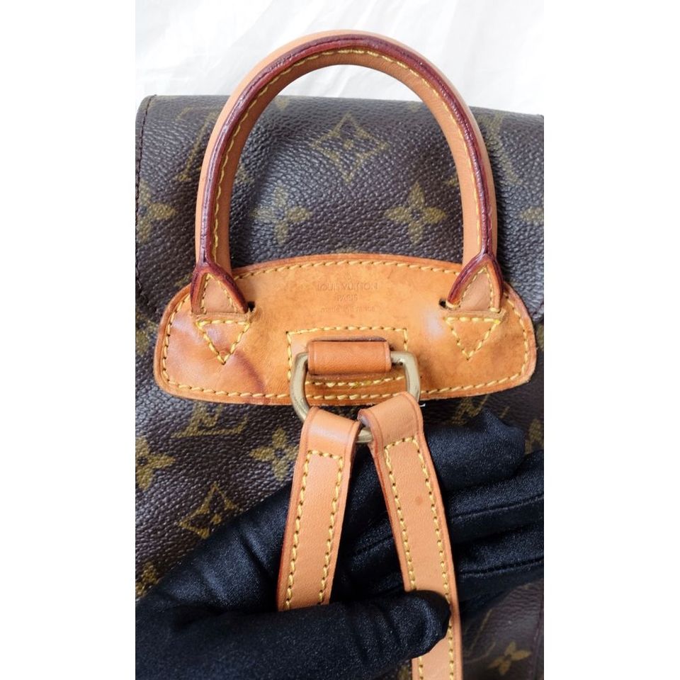 Louis Vuitton montsouris vintage leather backpack