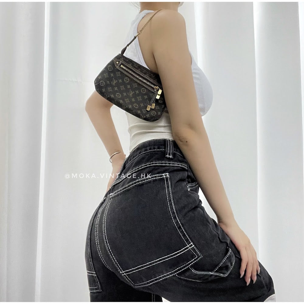 Louis Vuitton denim mini monogram handbag