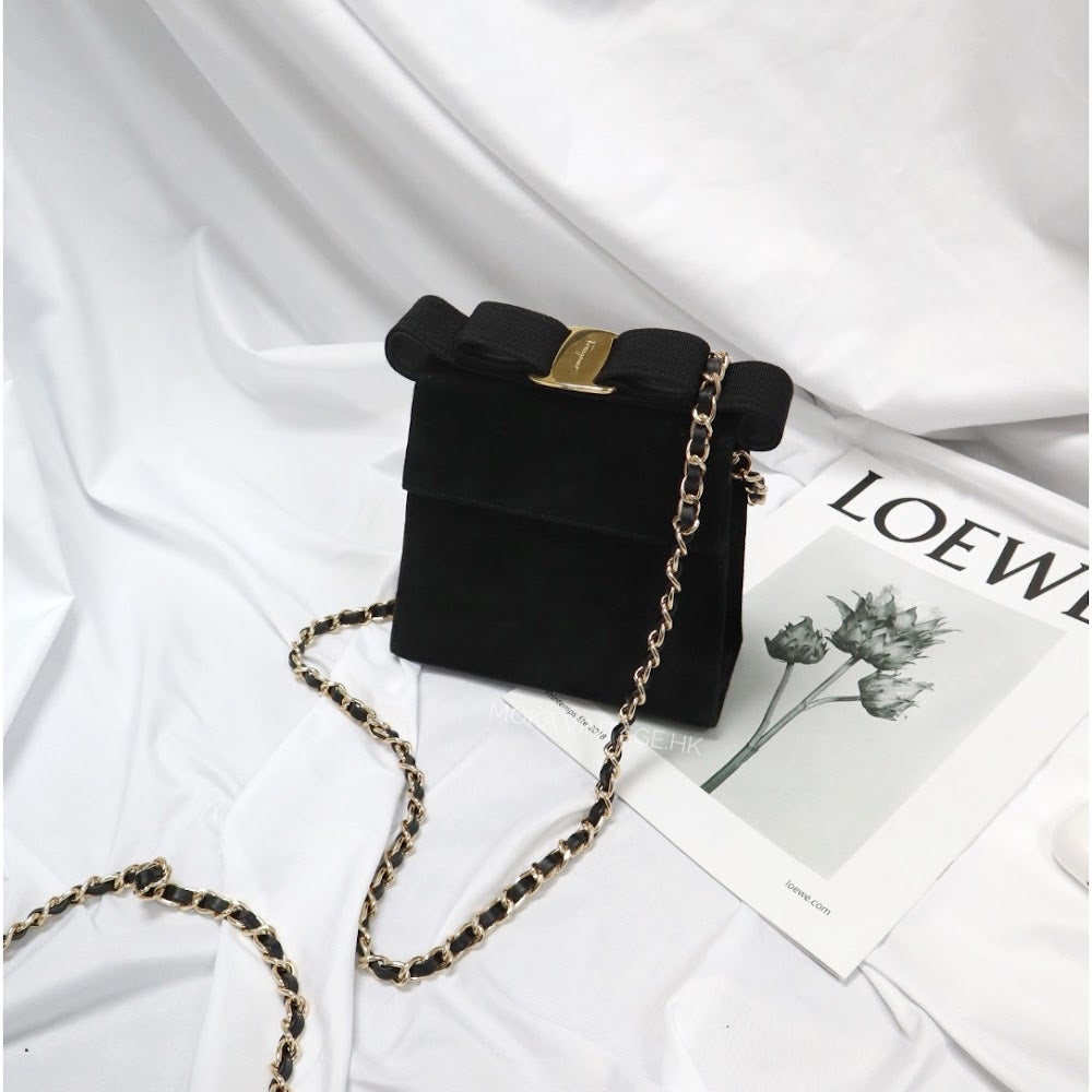 Ferragamo vintage suede bag
