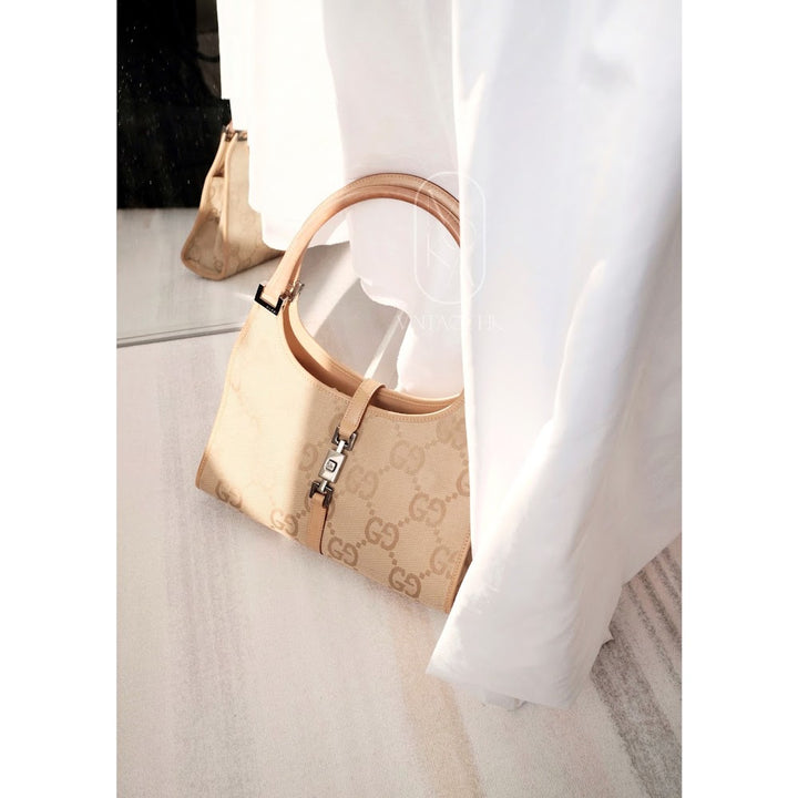 Gucci vintage GG Jackie small bag （beige）