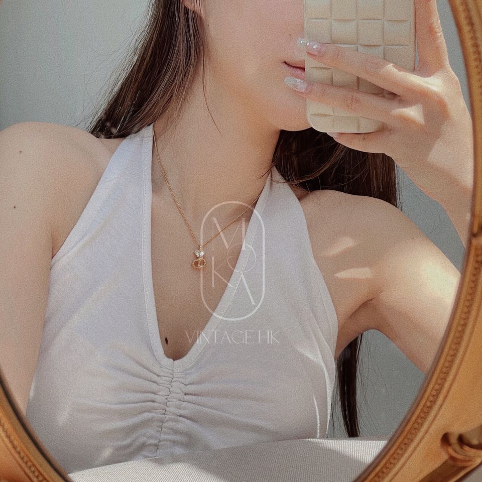 Dior vintage gold necklace