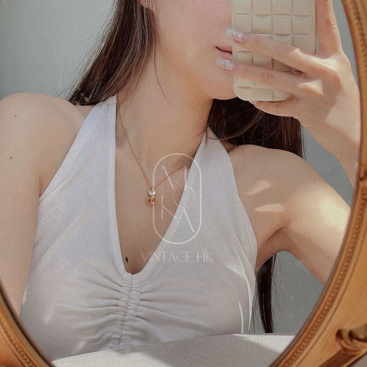 Dior vintage gold necklace