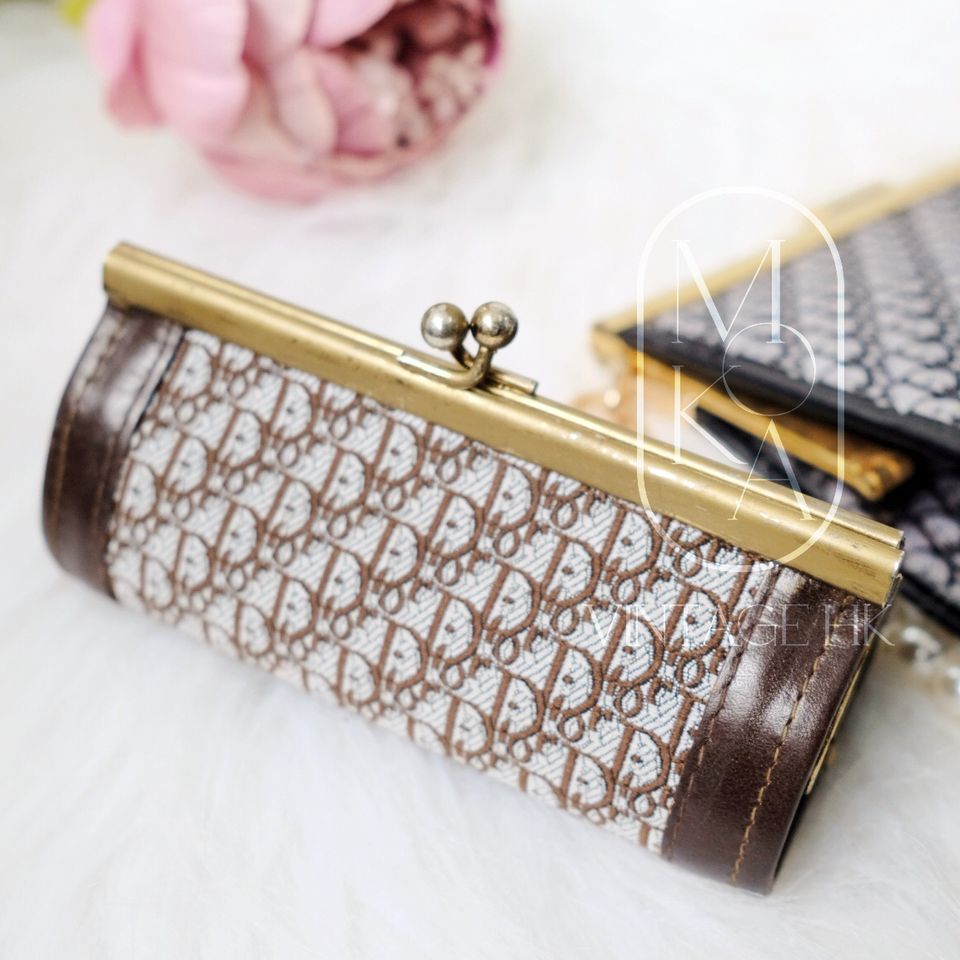 Dior vintage monogram coin purse