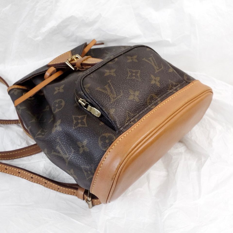 Louis Vuitton montsouris vintage leather backpack
