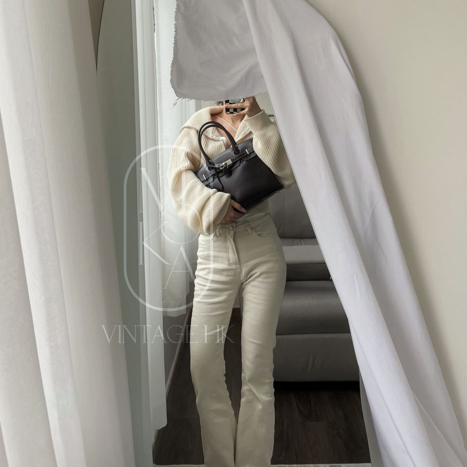 Hamano cowhide kelly handbag