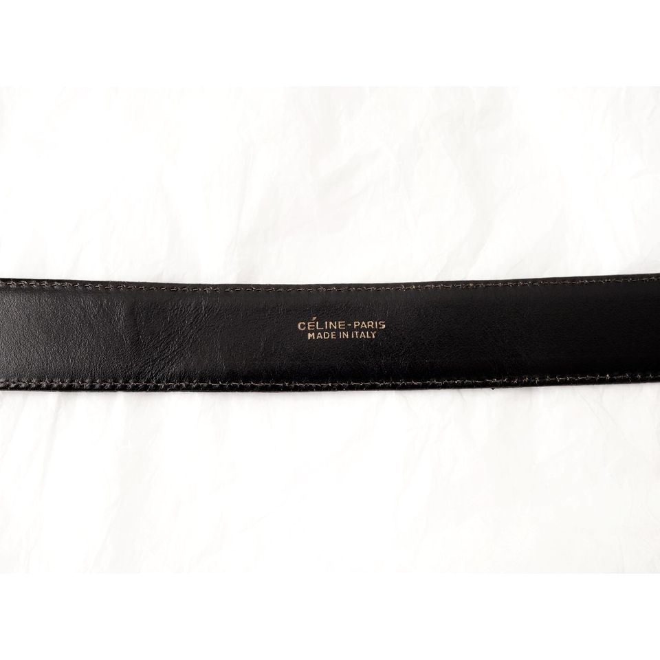 Celine vintage horse carriage leather belt