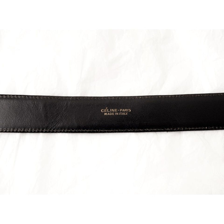 Celine vintage horse carriage leather belt