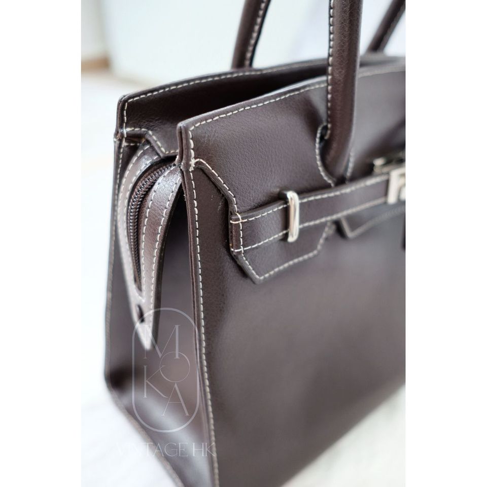 Hamano cowhide kelly handbag