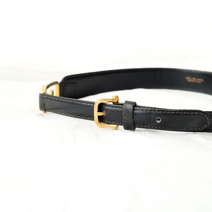 Celine vintage horse carriage leather belt