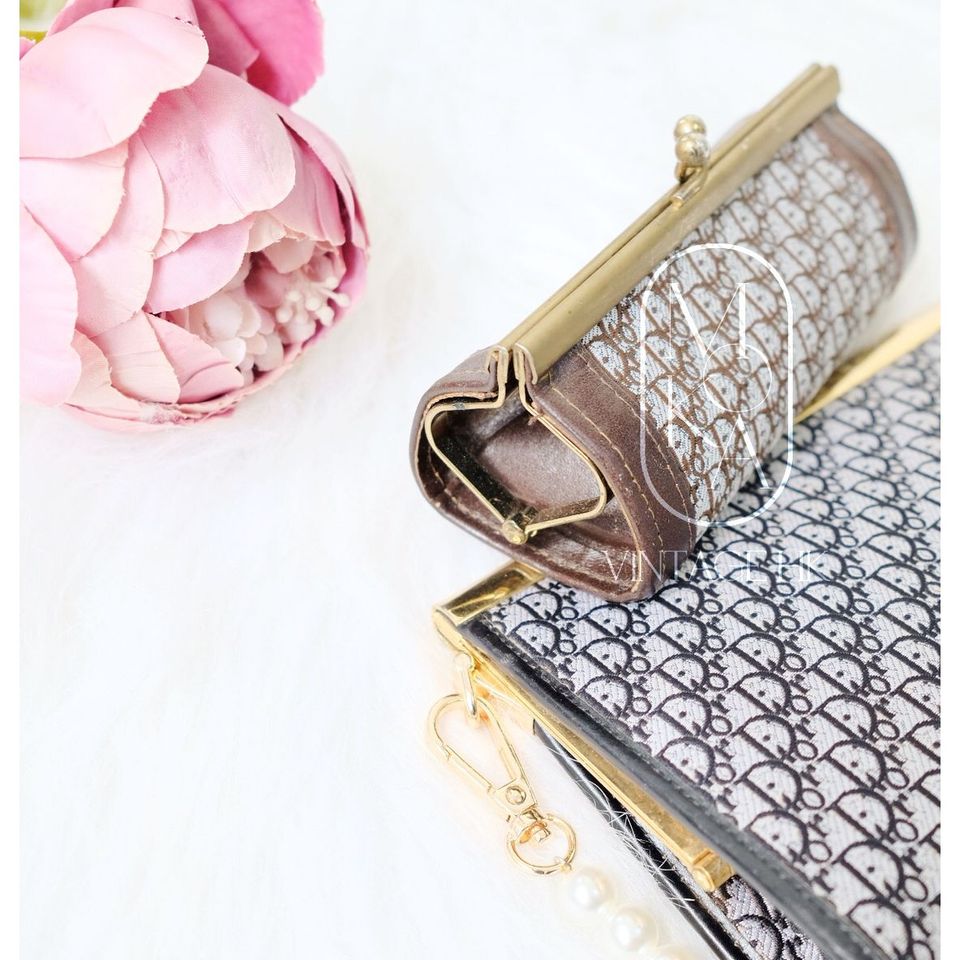 Dior vintage monogram coin purse