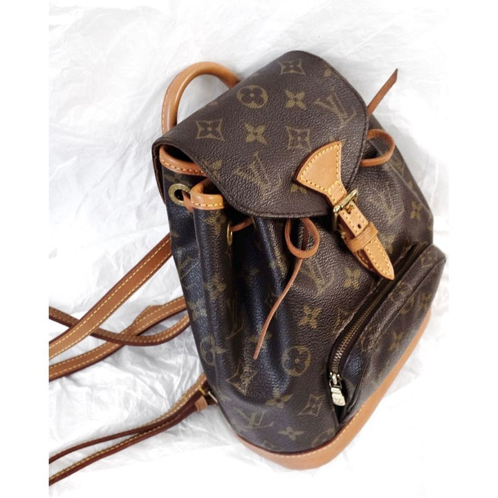 Louis Vuitton montsouris vintage leather backpack