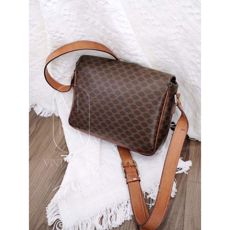 Celine vintage macadam shoulder bag