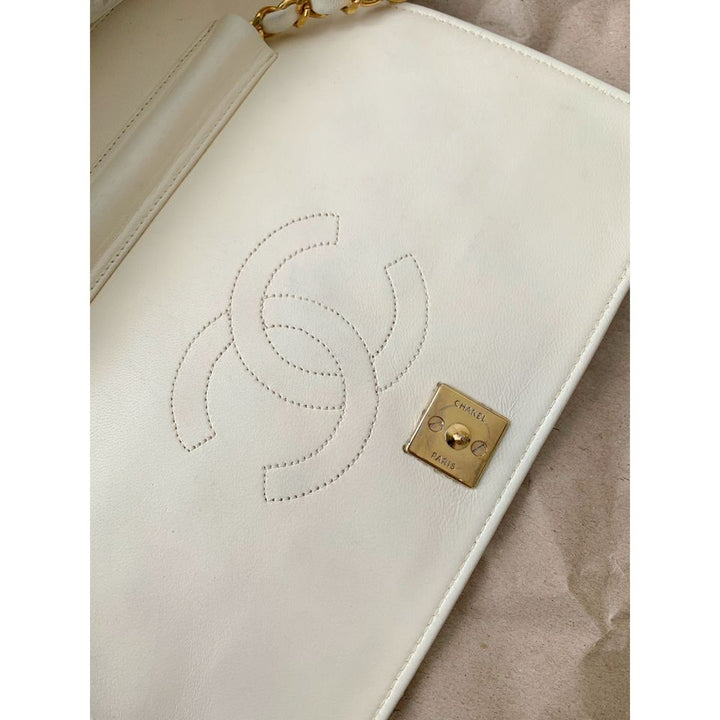 Chanel vintage quilted single flap bag