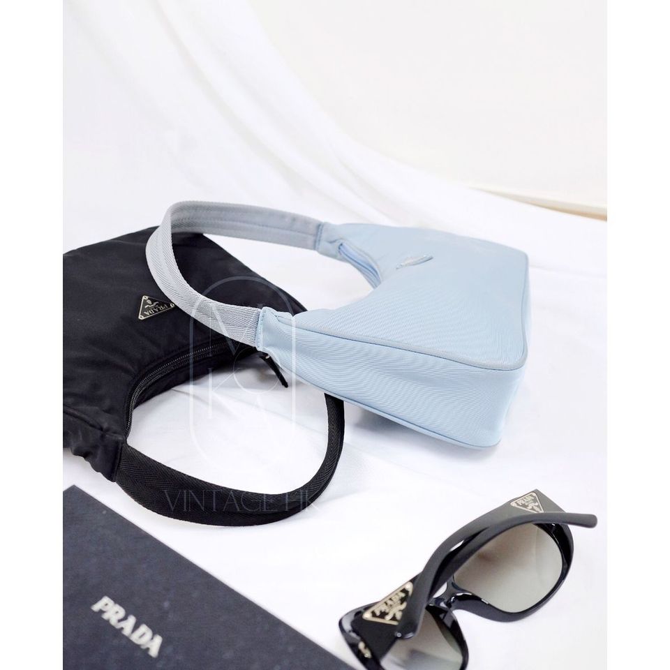 Prada nylon hobo bag