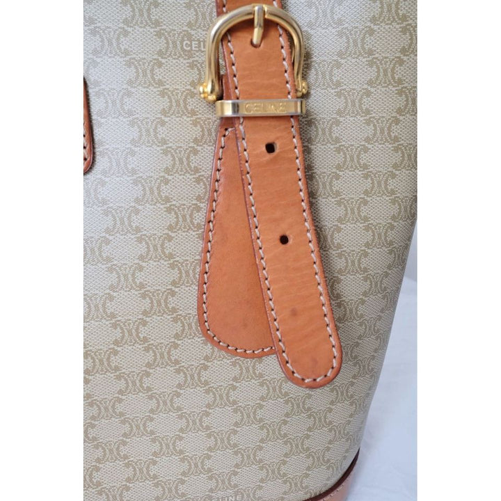Celine triomphe vintage cloth tote bag