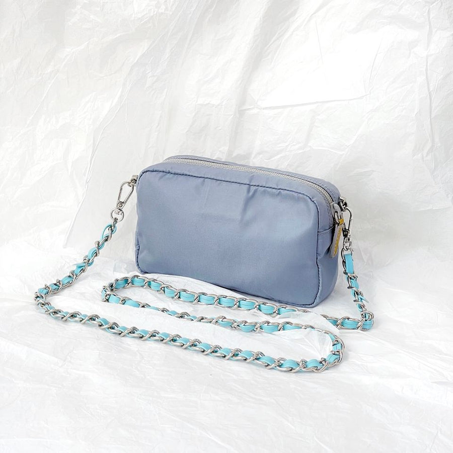 Prada nylon clutch+chain