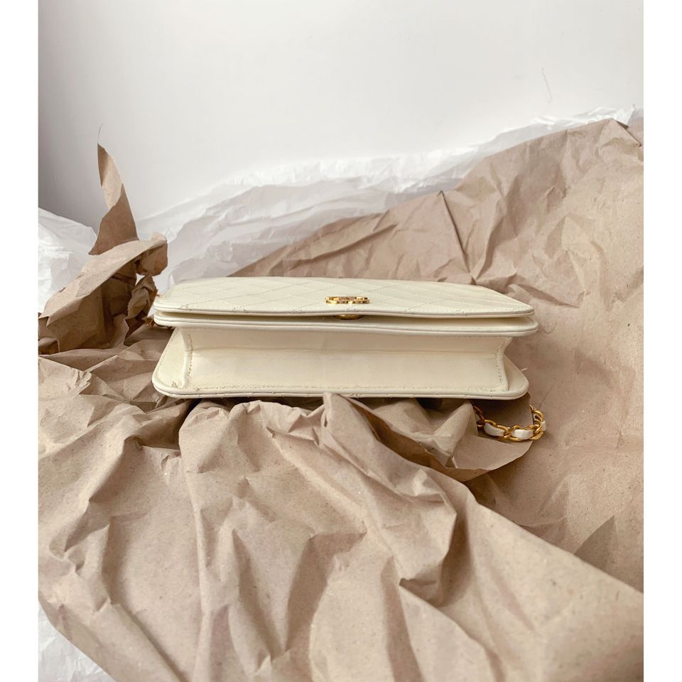 Chanel vintage quilted single flap bag