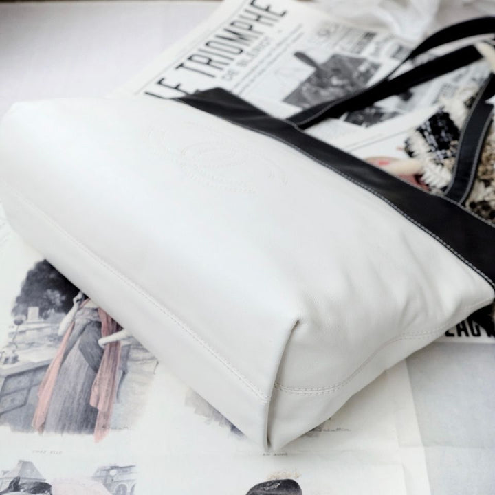 Chanel vintage sheepskin tote bag