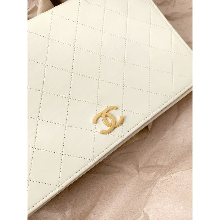 Chanel vintage quilted single flap bag