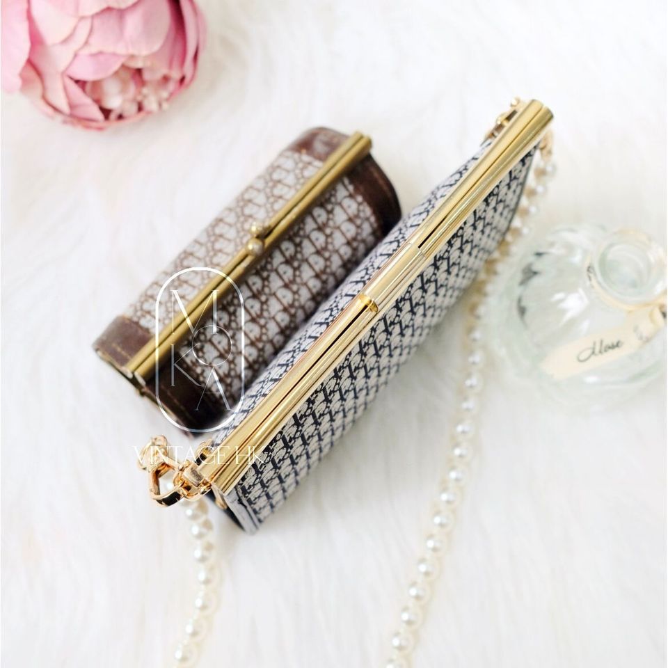 Dior vintage monogram coin purse