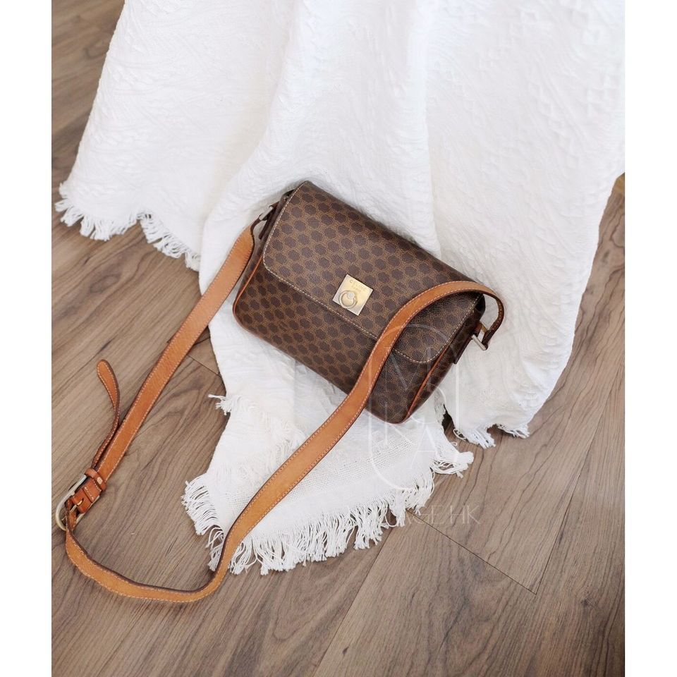 Celine vintage macadam shoulder bag