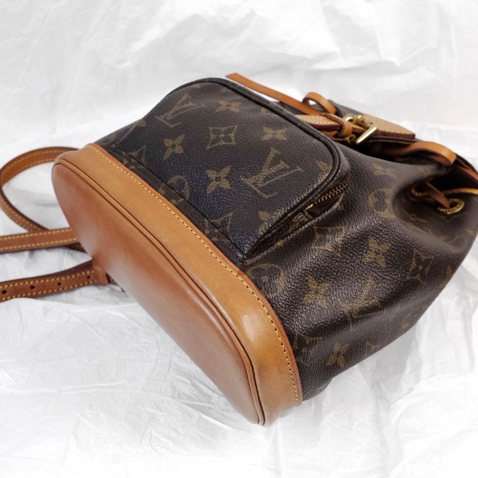 Louis Vuitton montsouris vintage leather backpack