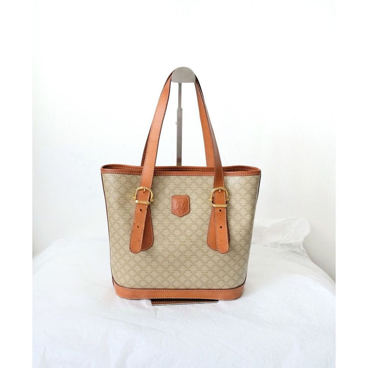 Celine triomphe vintage cloth tote bag