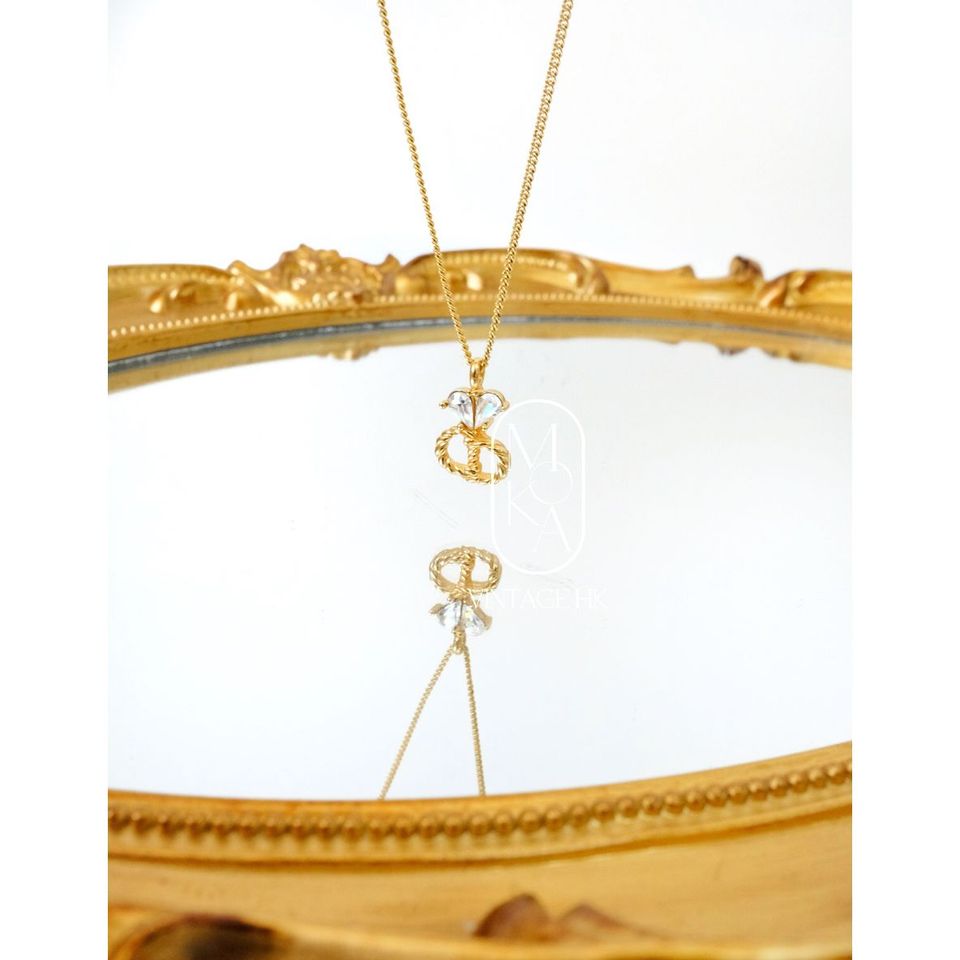 Dior vintage gold necklace