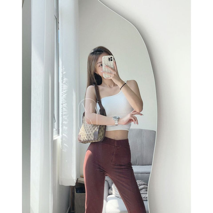 Gucci vintage 90s canvas and leather croissant bag