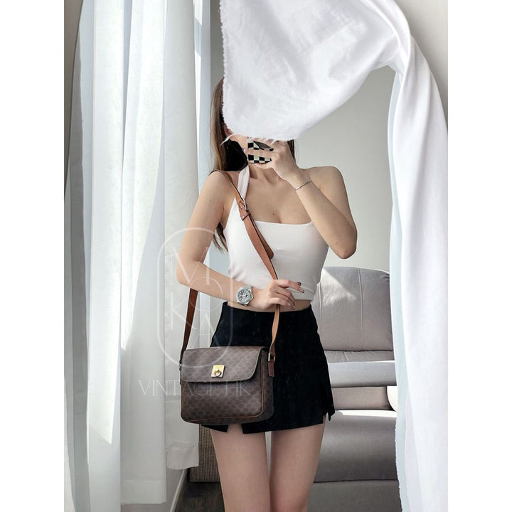 Celine vintage macadam shoulder bag