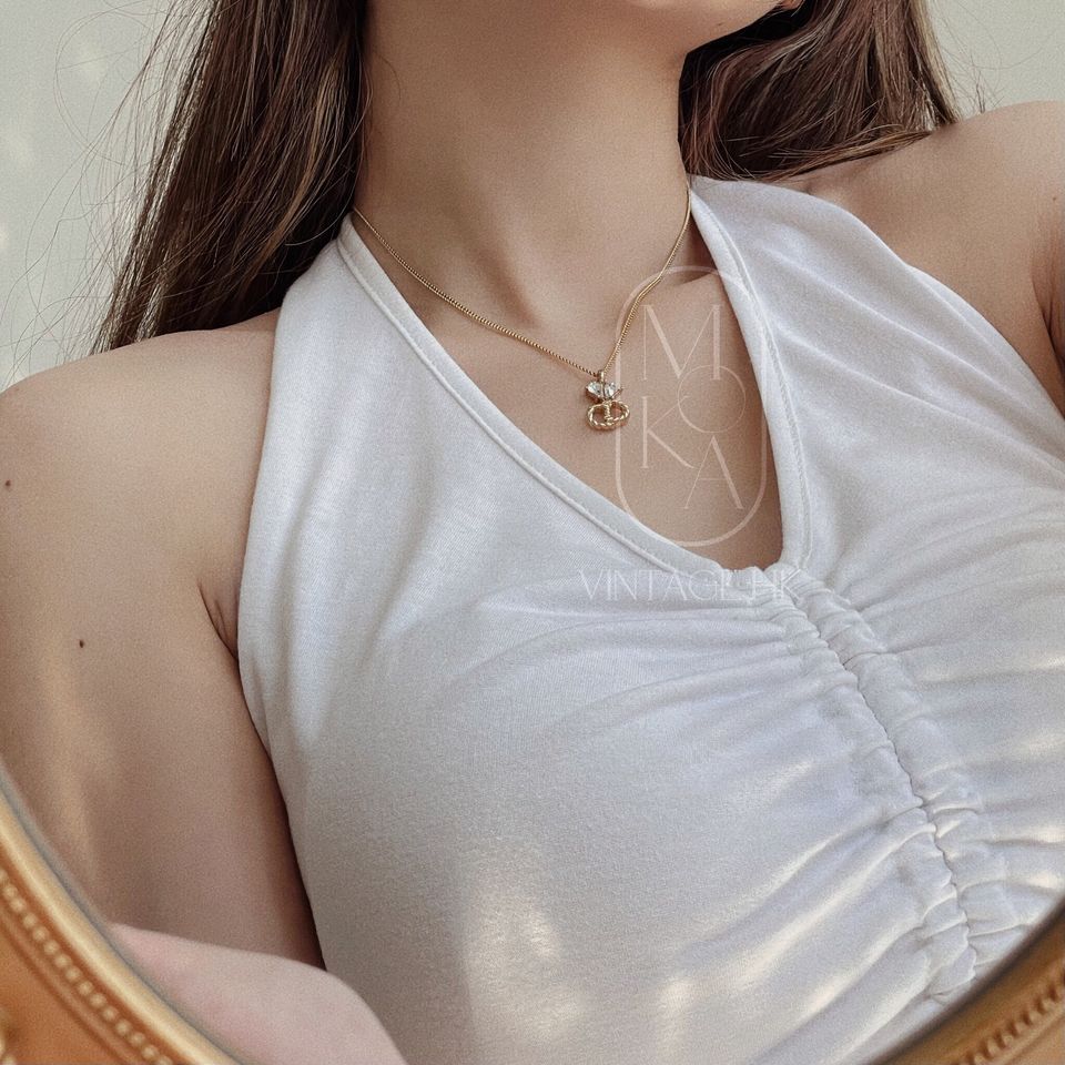 Dior vintage gold necklace