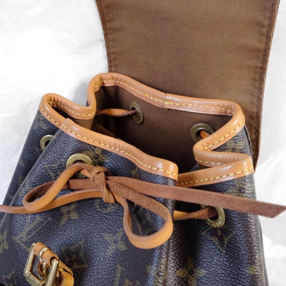Louis Vuitton montsouris vintage leather backpack