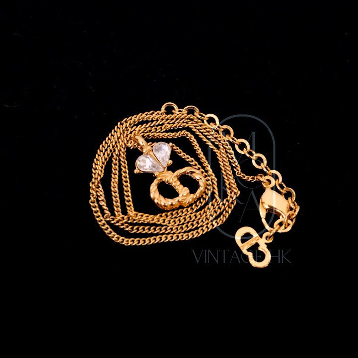 Dior vintage gold necklace