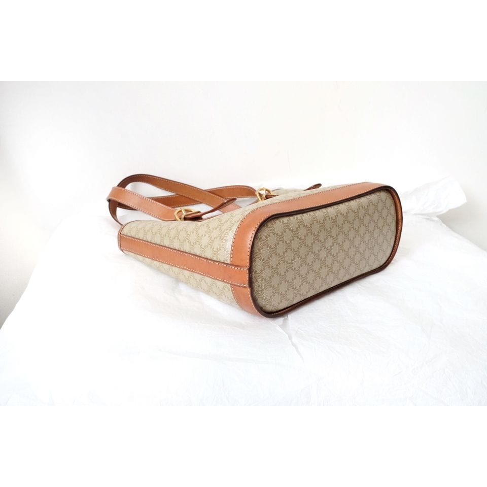 Celine triomphe vintage cloth tote bag