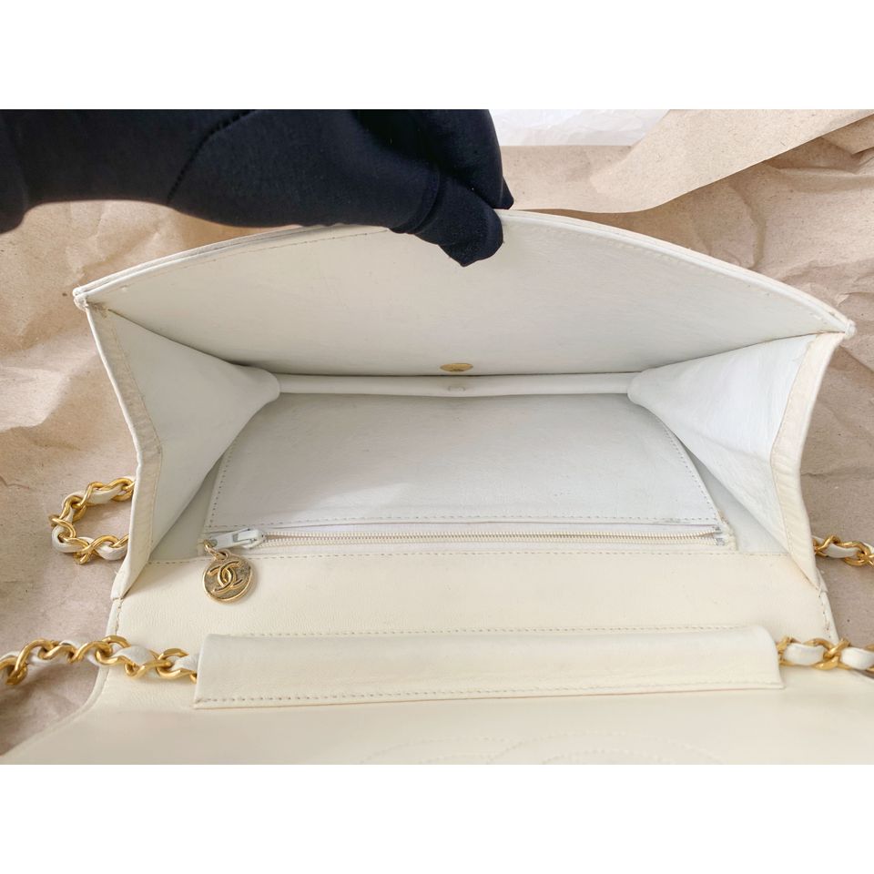 Chanel vintage quilted single flap bag