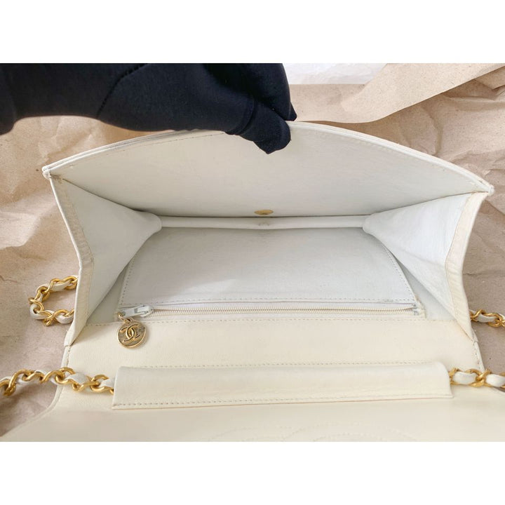 Chanel vintage quilted single flap bag