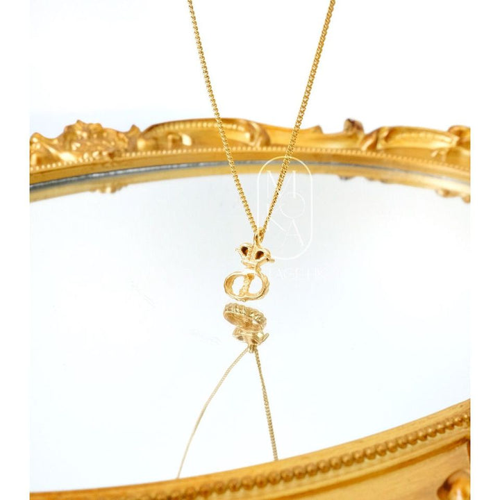 Dior vintage gold necklace