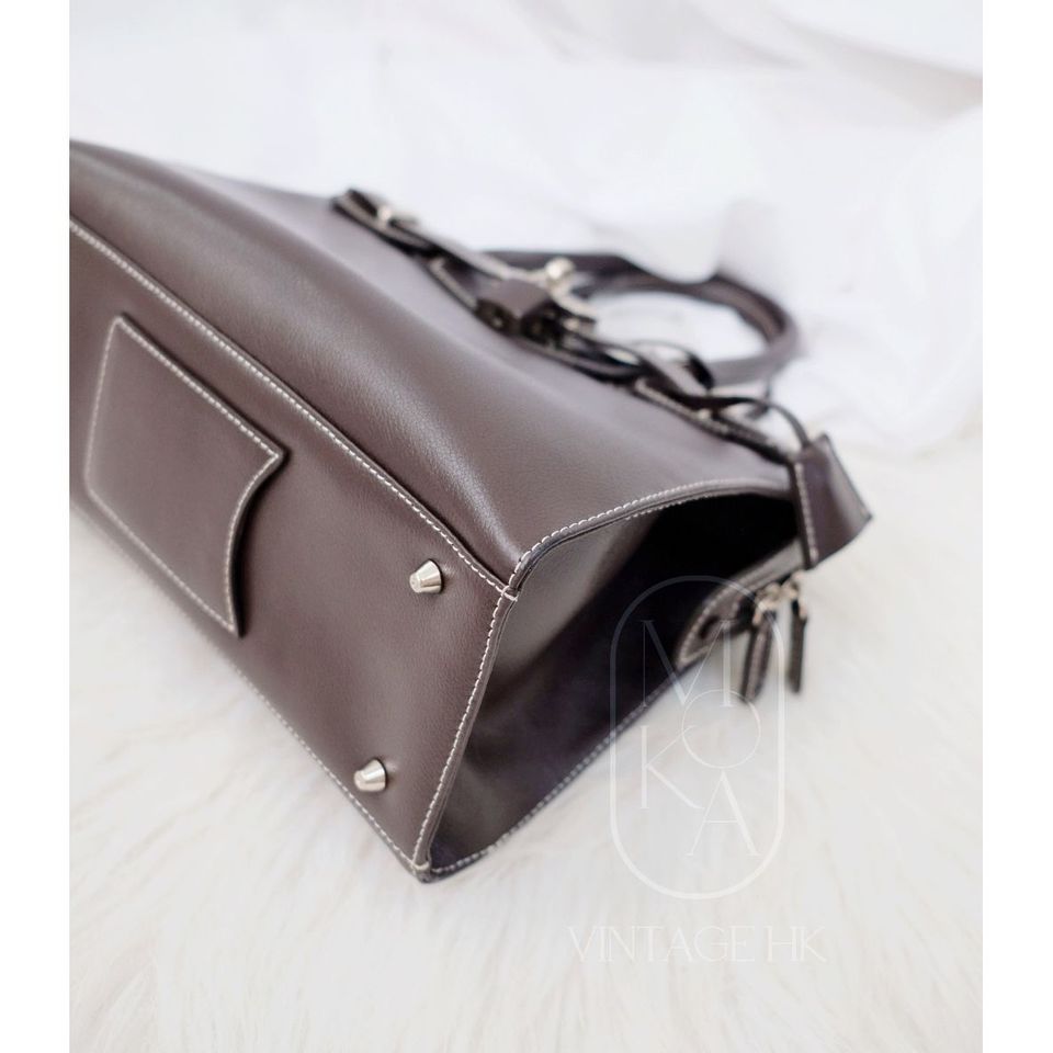Hamano cowhide kelly handbag
