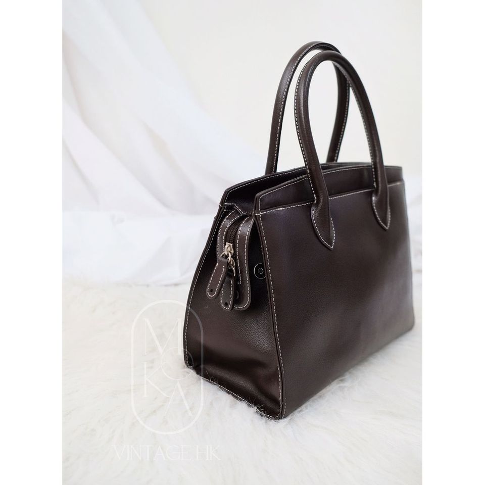 Hamano cowhide kelly handbag