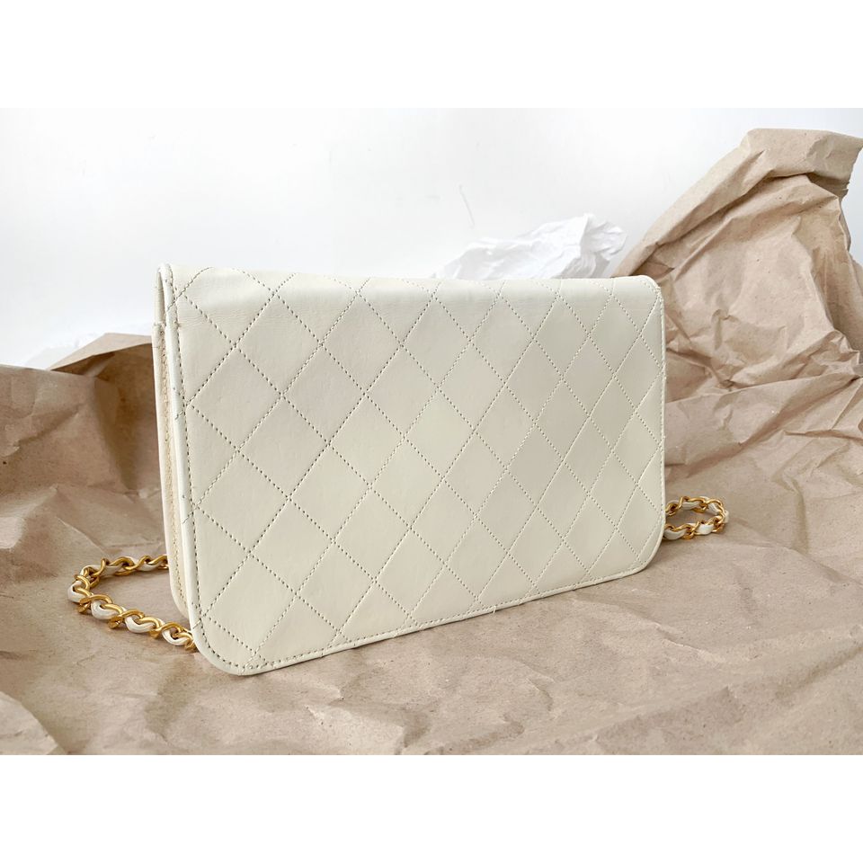 Chanel vintage quilted single flap bag