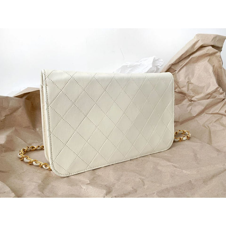 Chanel vintage quilted single flap bag