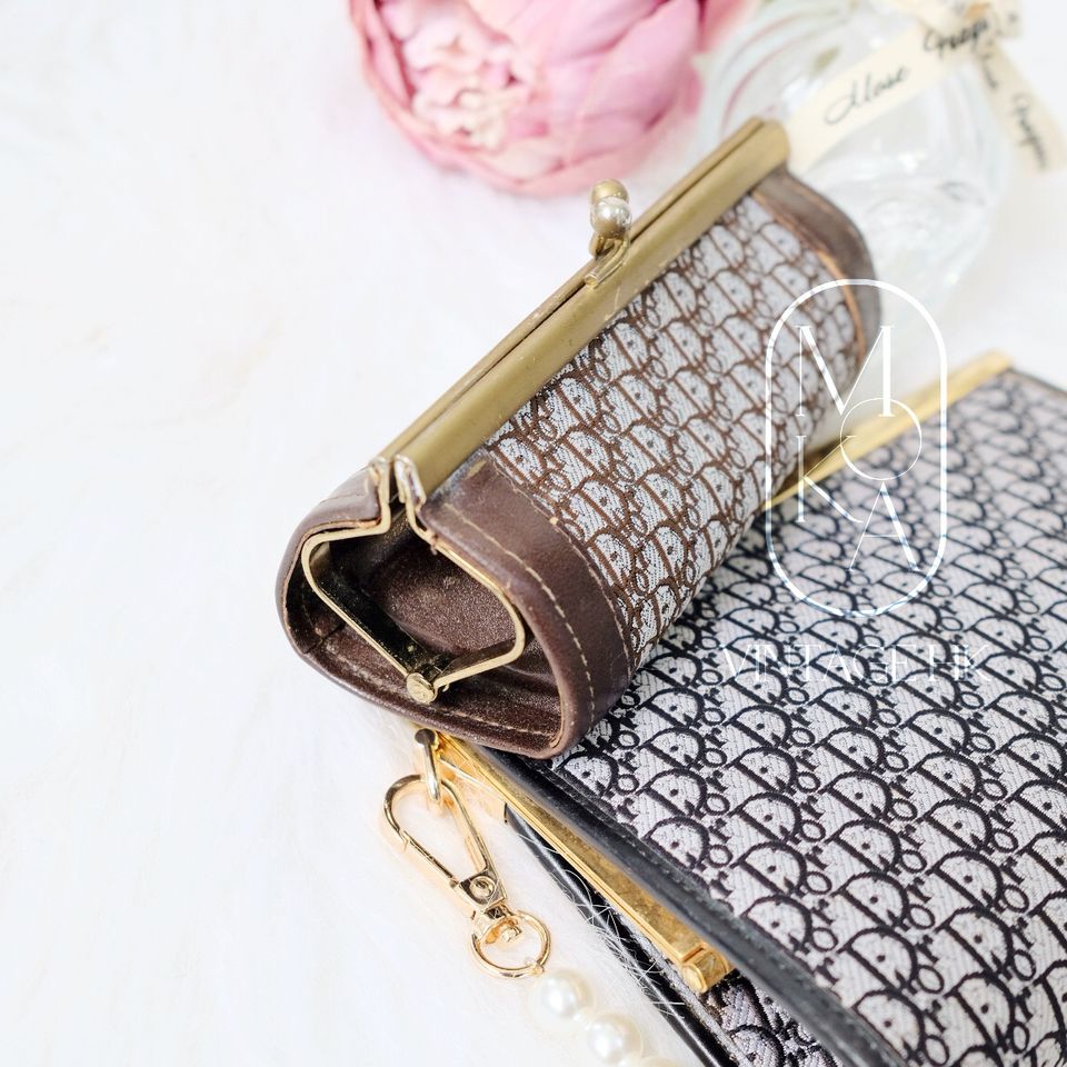 Dior vintage monogram coin purse
