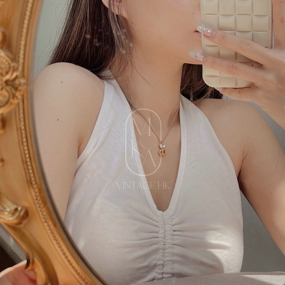 Dior vintage gold necklace