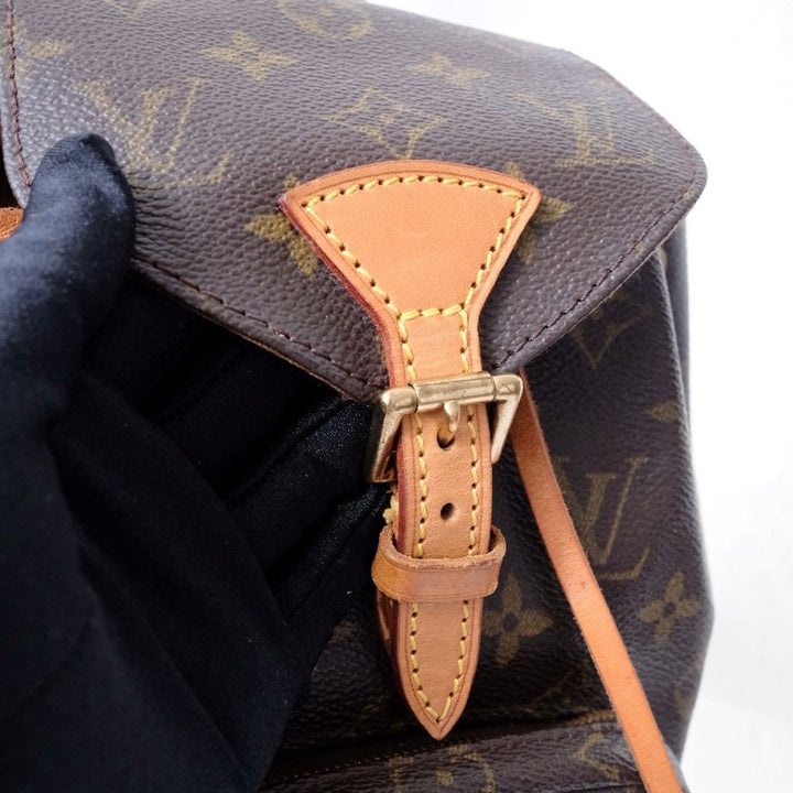 Louis Vuitton montsouris vintage leather backpack