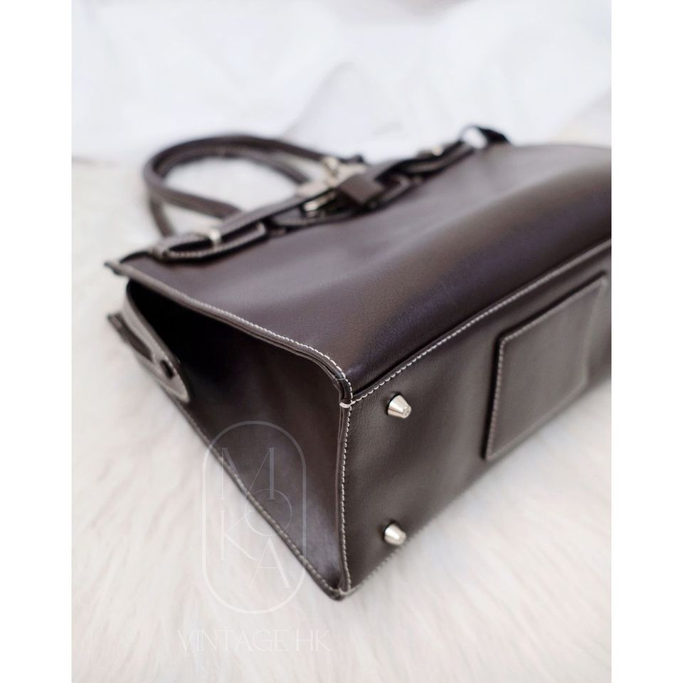 Hamano cowhide kelly handbag