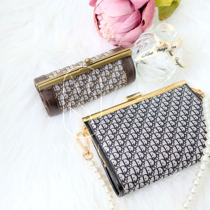 Dior vintage monogram coin purse